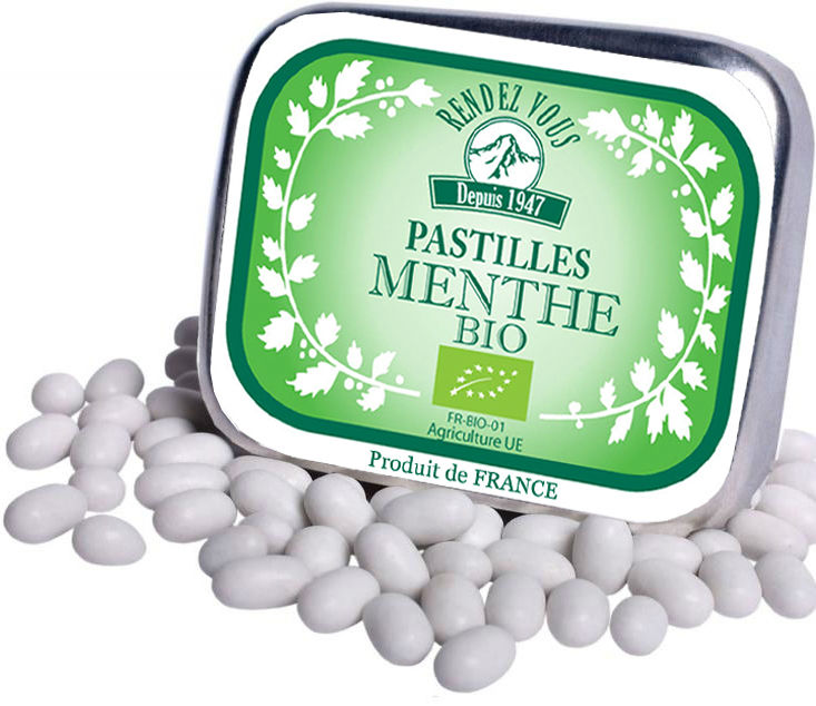 pastille menthe bio