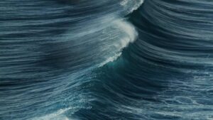 Vague dans l'océan