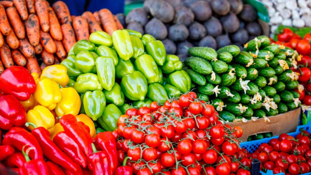 Étalage de produit bio
