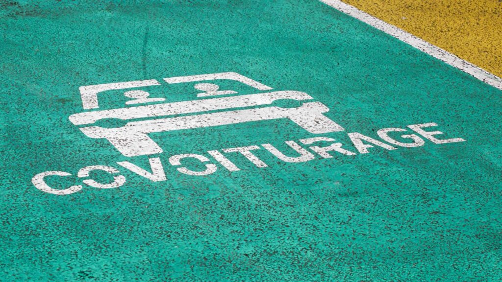 Place de parking pour les covoiturage