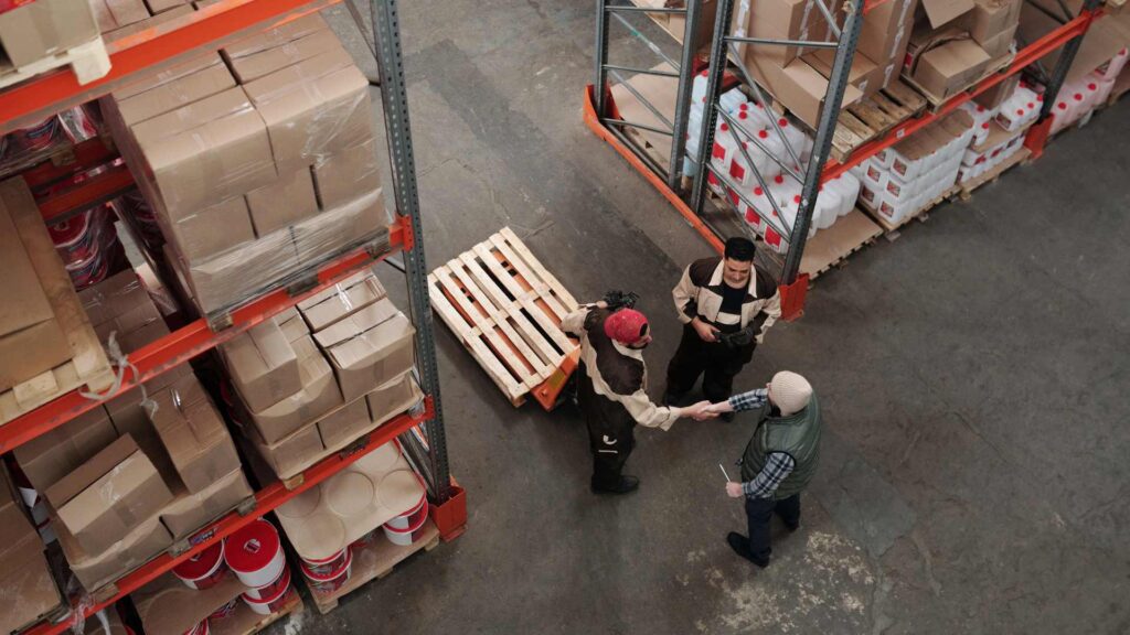 Hangar pour ranger les produits 