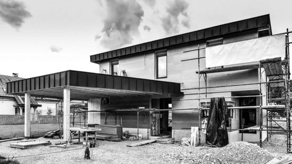 maison passive en construction