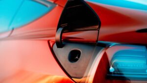 Trou pour la charge d'une tesla