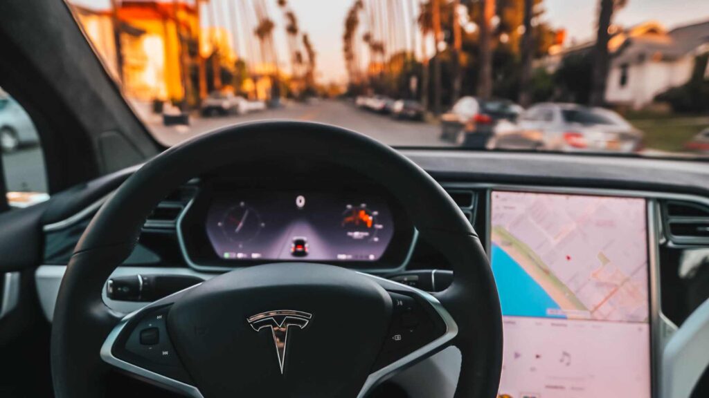 Volant d'une tesla
