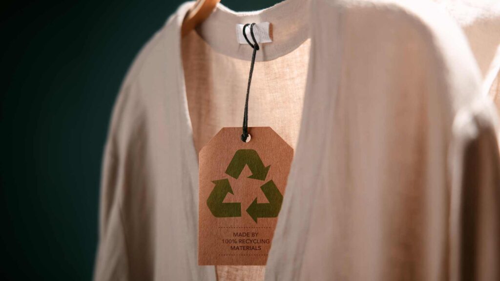Gilet avec une étiquette écologique 